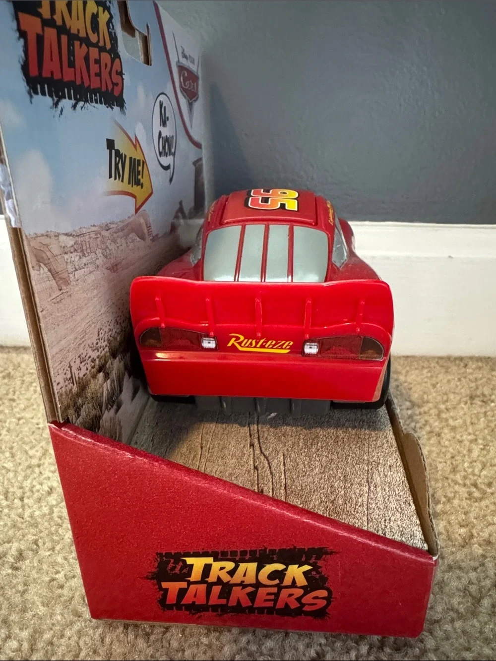 Lot of 2 2021 Disney Pixar Cars Track Talkers Lightning McQueen & Tow Mater